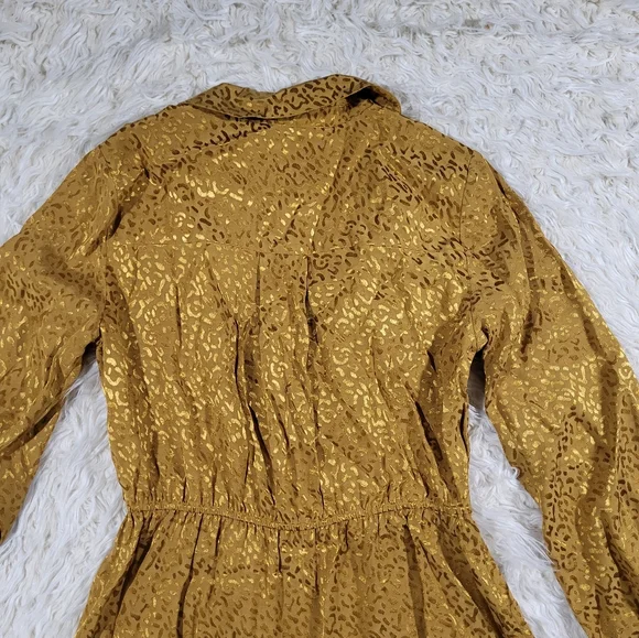 Anthropologie Jacquard Long-Sleeve Mini Dress Size Small - Picture 15 of 16